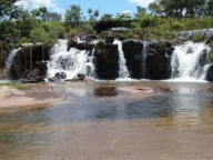 Cachoeira entre Camapuã e  Bandeirantes - MS