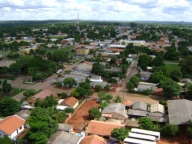 Vista de cima da cidade de Nioaque - MS